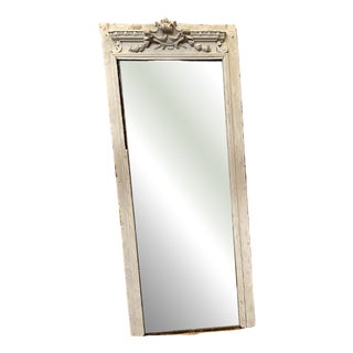 Napoleon III Style Mirror in Carved Wood and Stucco For Sale