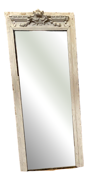 Napoleon III Style Mirror in Carved Wood and Stucco