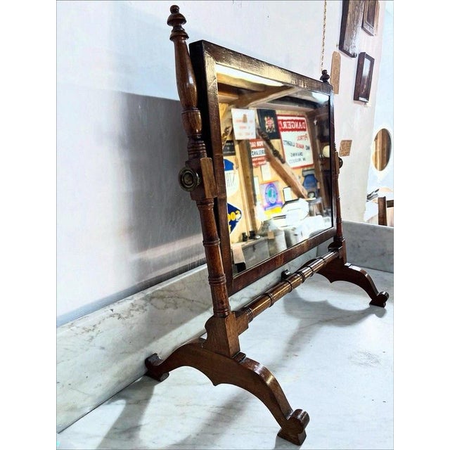 Antique Georgian Mahogany Dressing Table Mirror, 1820 For Sale - Image 4 of 7