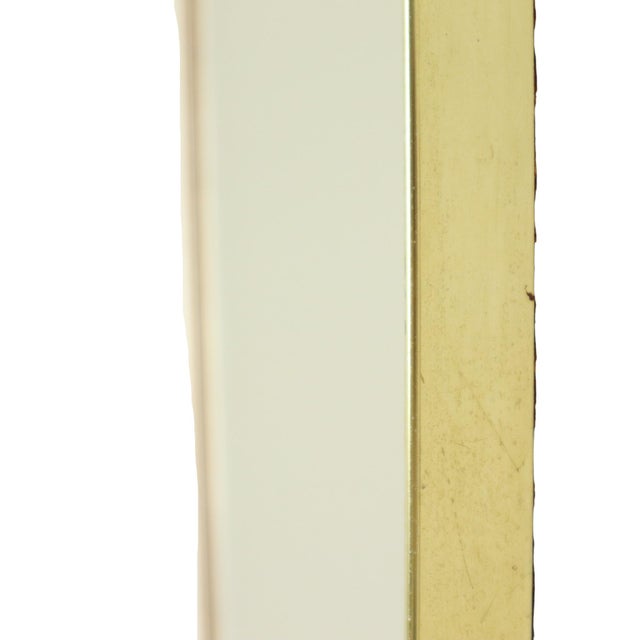 Wood Vintage Rockabilly Freeform Mirror in Gold, 1950s For Sale - Image 7 of 13