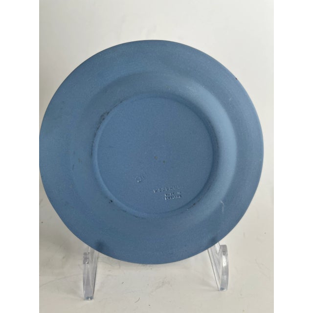 Ceramic Vintage Wedgwood Blue Jasperware Ashtray or Catchall Dish For Sale - Image 7 of 8