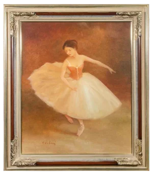 Miroslava Vrbová-Štefková, Ballerina, Oil Painting, Mid-20th Century