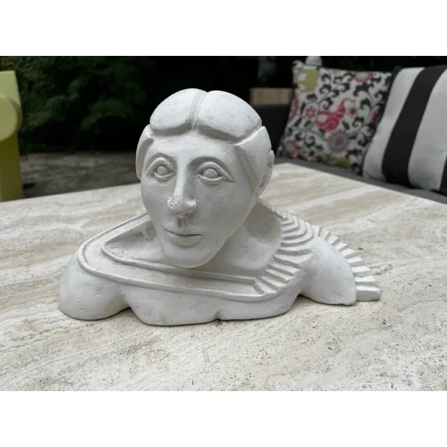Mid-Century Modern Modern Pop Art MCM Plaster Bust of Man For Sale - Image 3 of 9