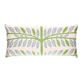 Schumacher x Neisha Crosland & Thistle 30" Lumbar Pillow in Ivory For Sale