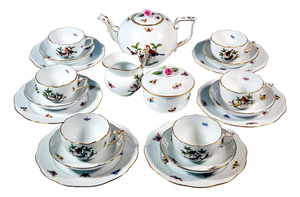 Tea and Dessert Set for Six Persons, Set of 21