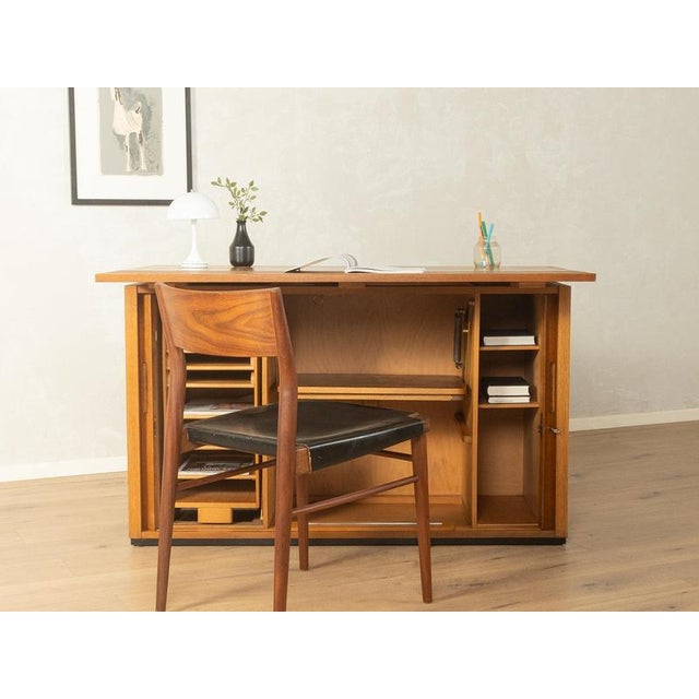 Mid-Century Modern Desk in Solid Wood, 1960s For Sale - Image 9 of 18