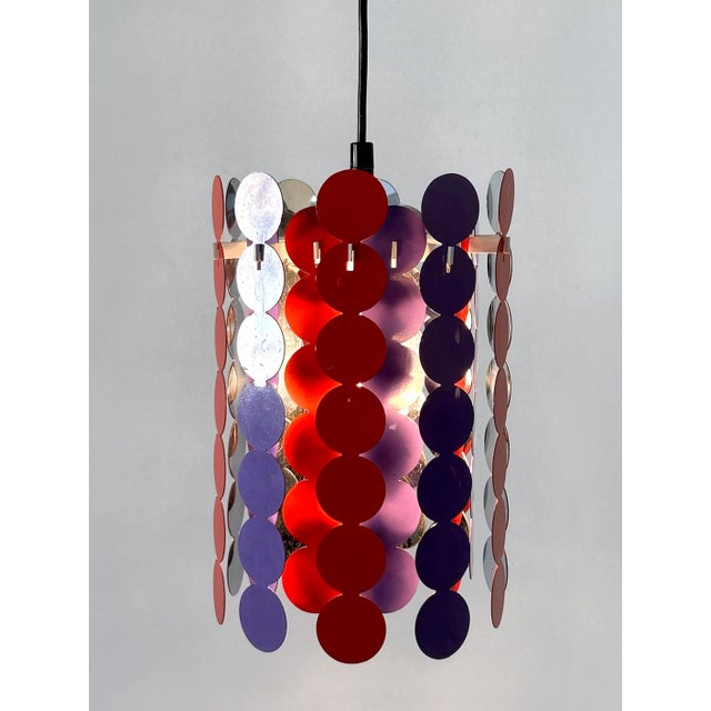 Metal Mid-Century Modern Pendant Lamp from Doria Leuchten, Germany, 1960s For Sale - Image 7 of 18
