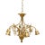 20th Century Antique Brass Dutch Style Chandelier For Sale