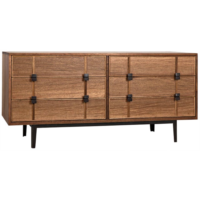 Brown NOIR Bourgeois Sideboard, Walnut and Metal - 66"W For Sale - Image 8 of 8
