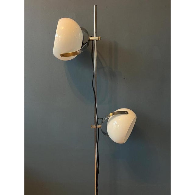 Vintage White Mushroom Floor Lamp from Dijkstra For Sale - Image 10 of 13