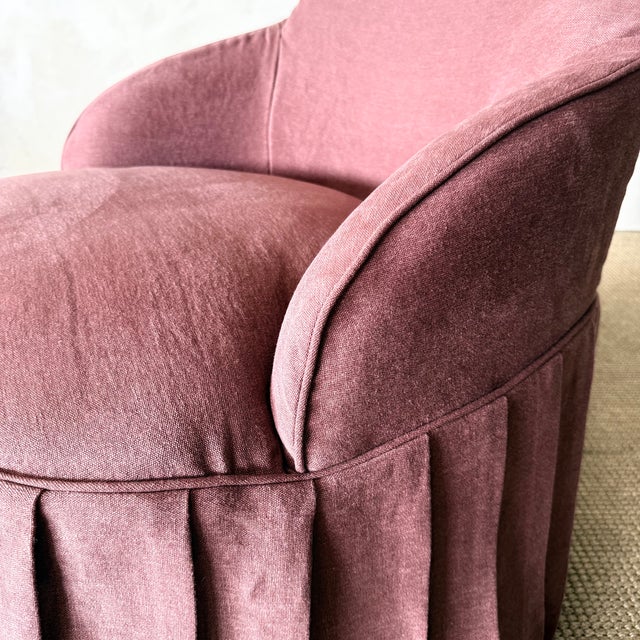 Ella Accent Chair Slip Covered For Sale - Image 11 of 17