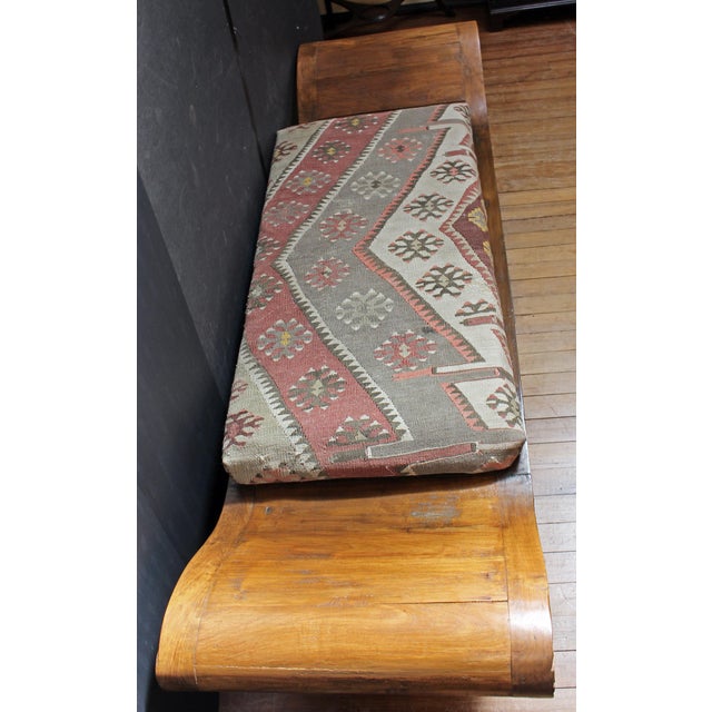 English Circa 1820s-30s Anglo-Indian Regency Low Window Bench For Sale - Image 3 of 6