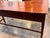 Wood 19th Century English Mahogany Server With Concave Center and Three Drawers For Sale - Image 7 of 7