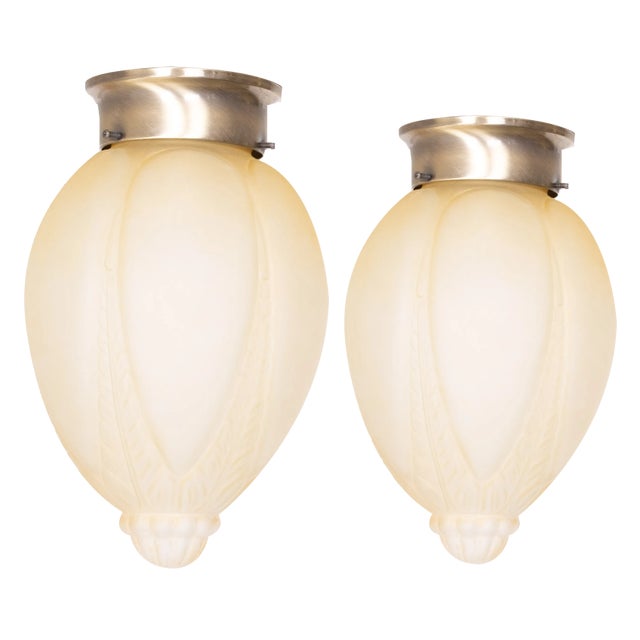 Art Deco Style Pendant Lamps, Germany, 2000, Set of 2 For Sale