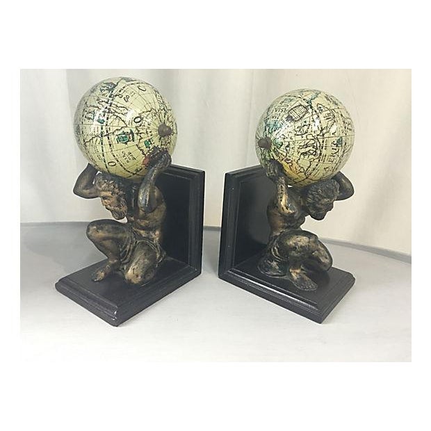 Greek Mythology Atlas Bookends A Pair Chairish