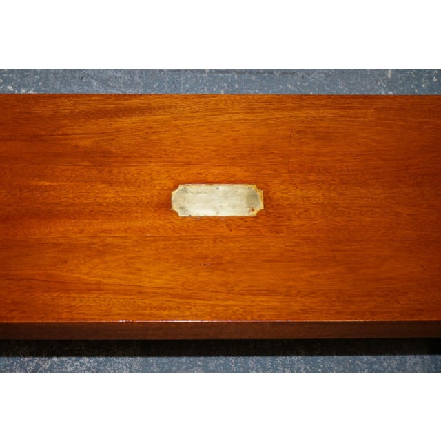 Gold Military Campaign Coffee Table from Harrods Kennedy London For Sale - Image 8 of 16