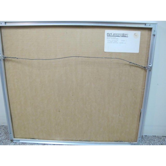 Mitsuhiro Unno Japanese Signed Limited Edition Spatial Woodblock a Short Time For Sale In Portland, OR - Image 6 of 6