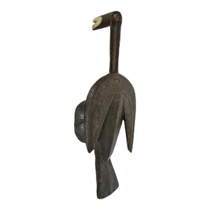 Vintage Mid 20th Century Senufo Bird Headdress Mask