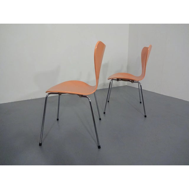 Danish 3107 Chairs by Arne Jacobsen for Fritz Hansen, 1994, Set of 2 For Sale - Image 13 of 18