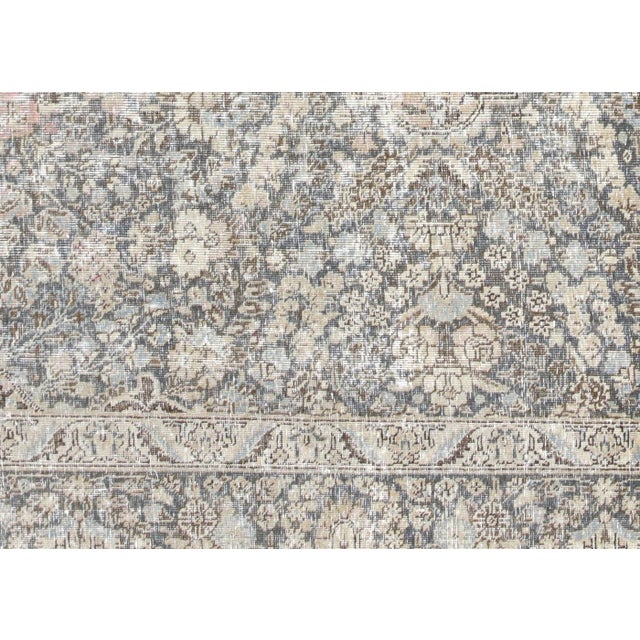 Vintage Persian Tabriz Rug, authentically hand-crafted in Northern Iran's distinguished Tabriz region and expertly...