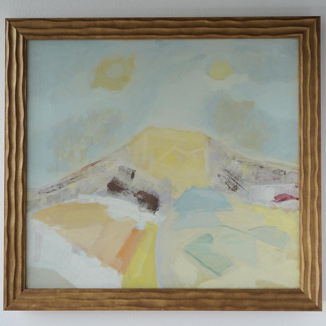 20th Century Abstract Expressionist Landscape Original Painting by Linda Kolar (D. 2020) For Sale - Image 13 of 13