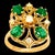 1 Ct Natural Emerald, Oval Stone and Diamond Ring 14 Karat Yellow Gold For Sale - Image 18 of 18