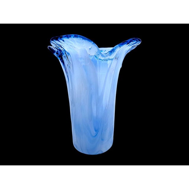 Blue Murano Glass Vase by La Murrina, 1970s For Sale - Image 8 of 14
