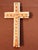 Elegant vintage crucifix handmade in the qqHoly Land. The mother-of-pearl inlay is crafted in a uniquely handsome design...