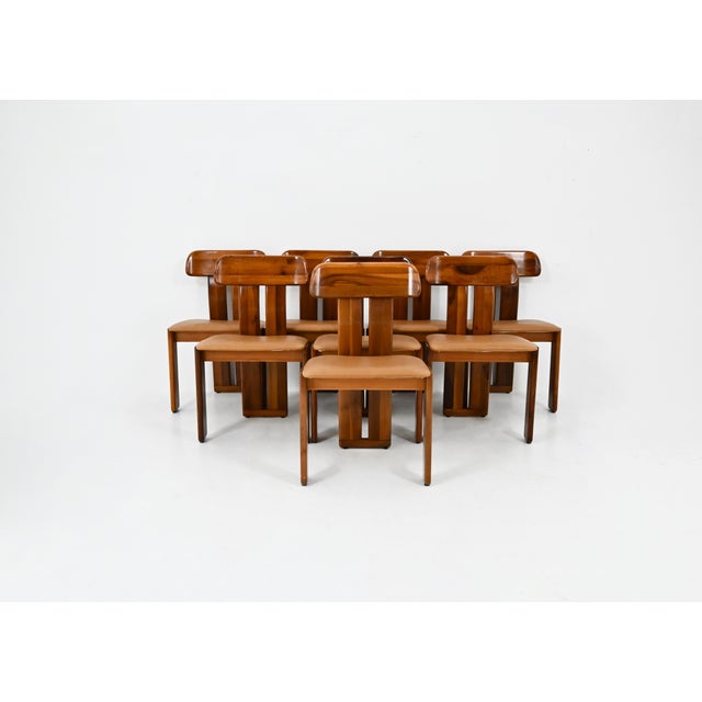 Sapporo Dining Chairs by Mario Marenco for Mobilgirgi, 1970s, Set of 8 For Sale - Image 11 of 11