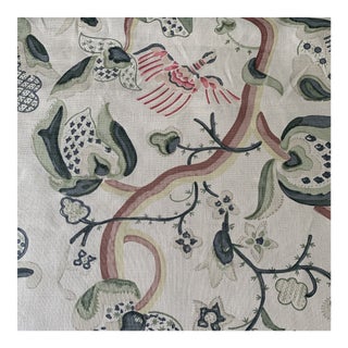 English Robert Kime Linen Fabric- 2 Yards For Sale
