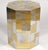 A striking 1970s mid-century modern octagonal breakfast or dining table designed by master American metal sculptor and...
