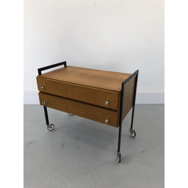 Late 20th Century Metal & Teak Cabinet, 1970s For Sale - Image 5 of 13