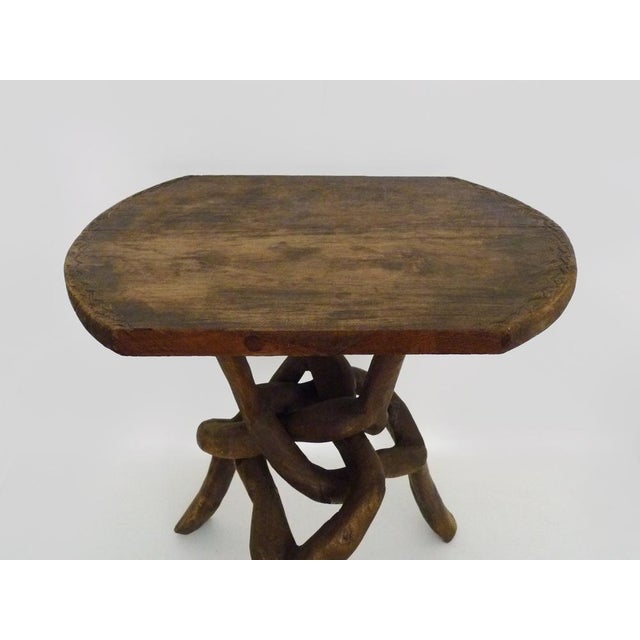 1960s Vintage Side Table in Kola Wood, 1960s For Sale - Image 5 of 12