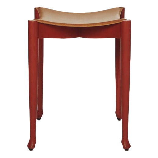 Red Gaulino Stool by Oscar Tusquets for BD Barcelona For Sale