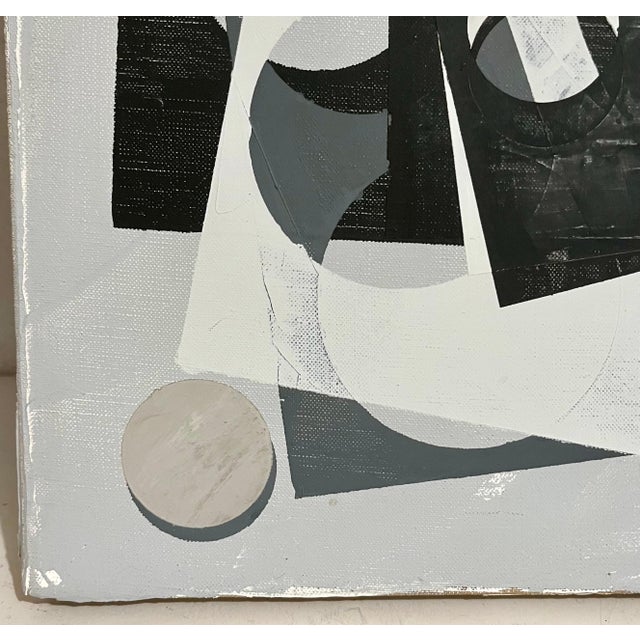 Judy Rifka, American Figurative Abstract Geometric Mixed Media Painting Judy Rifka, 1989 For Sale - Image 4 of 10