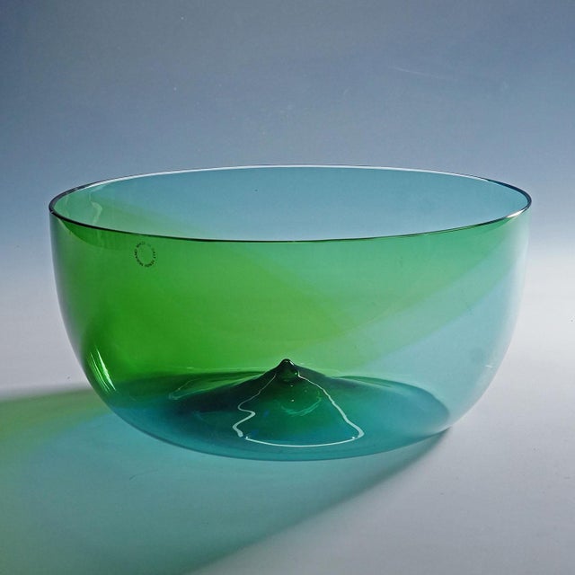 1980s Large Venini Bowl 'Coreano', Designed by Tapio Wirkkala in 1966 For Sale - Image 5 of 10