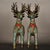 Monumental Pair of Vintage Cloisonné Enamel & Gilt Bronze Deer Figures For Sale In Los Angeles - Image 6 of 9