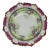 1884-1909 Moritz Zdekauer M Z Austria Pink Roses Design Porcelain Plate For Sale