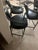 Mid-Century Modern Post-Modern Black Metal Barstools -Set of Three For Sale - Image 3 of 11