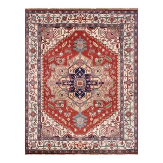 Pasargad Home Serapi Rust Wool Area Rug, 11'11'' X 14'10'' For Sale