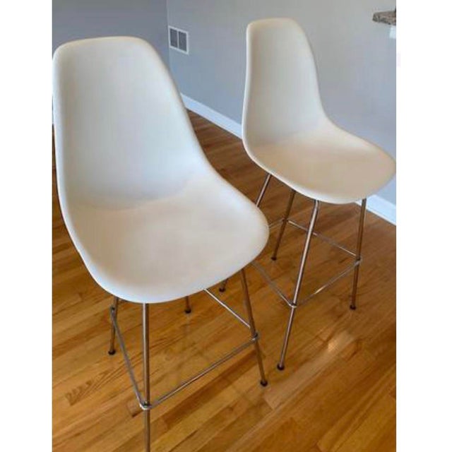 Eames Counter Bar Stools Pair Chairish