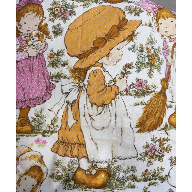 1970s British Vintage Sarah Kay Print Curtain Panels - A Pair For Sale - Image 6 of 11