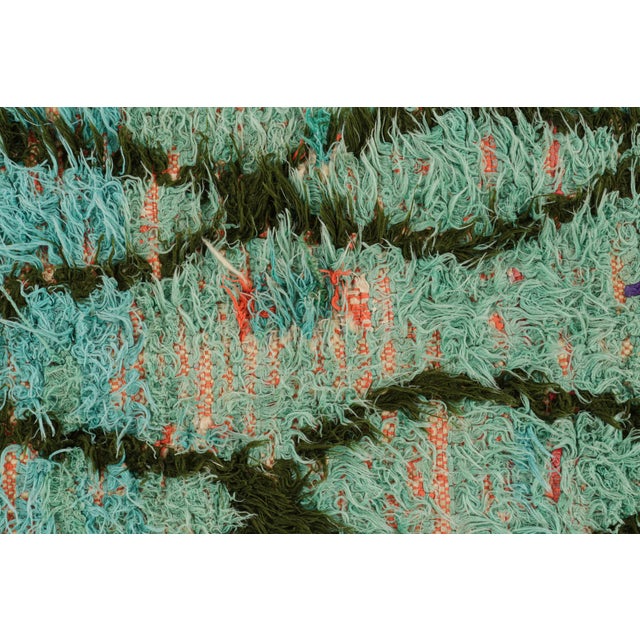 1950s Vintage Moroccan Runner With Polychromatic Geometric Patterns, From Rug & Kilim For Sale - Image 5 of 7