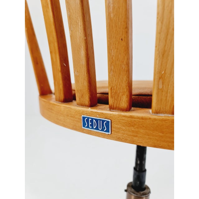 Bauhaus Swivel Office Chair in Wood from Sedus, 1930s For Sale - Image 5 of 11