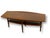 This vintage Mid-Century Modern coffee table in warm-toned oak, featuring a long, gently curved top that showcases the...