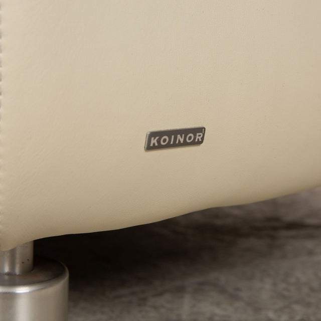 Rivoli Leather Two Seater Cream Sofa from Koinor For Sale - Image 11 of 16
