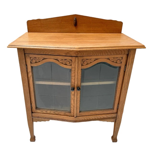 Art Deco Amsterdamse School Oak Cabinet, 1920s For Sale - Image 10 of 10