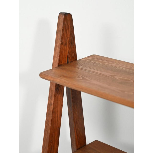 1950s Small Vintage Bookcase with Magazine Rack, 1950s For Sale - Image 5 of 8