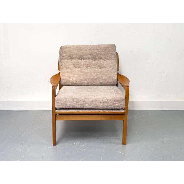 Vintage Cherrywood Lounge Chairs, 1960s, Set of 2 For Sale - Image 6 of 18