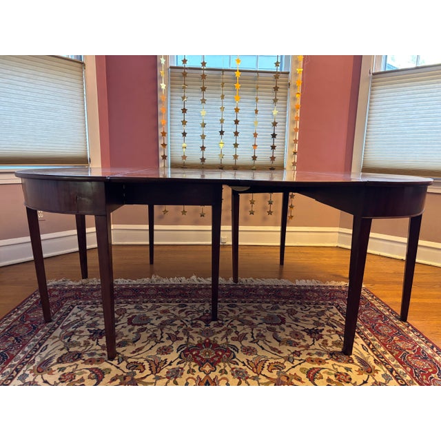 Wood Antique Solid Wood Dining Table – Seats 10–12 | Custom 48” Leaf For Sale - Image 7 of 15